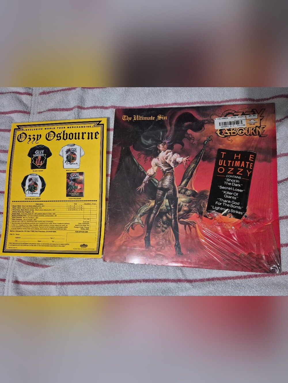 Ozzy Osbourne "The Ultimate Sin" Vinyl LP